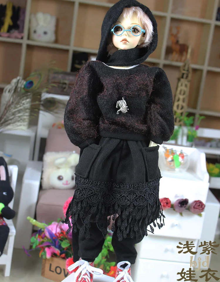 1/4 1/3 scale BJD clothing accessories Harem pants+Sweater+scarf suit for BJD/SD doll,Not included doll,shoes,wig,accessories