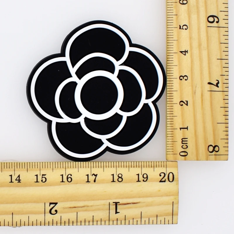 10 pcs Flowers Flatback PVC Decoration Fit Keychain/Fridge Magnet/Clogs/Phone Case DIY Craft Handmade Accessories