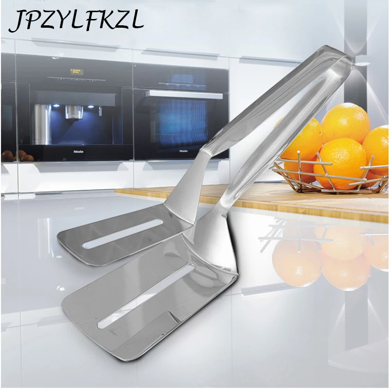 

Hot Stainless Steel Barbecue Clip BBQ Meat Tongs Fried Food Shovel Bread Steak Metal Tong Vegetable Clamp Kitchen Baking Tool