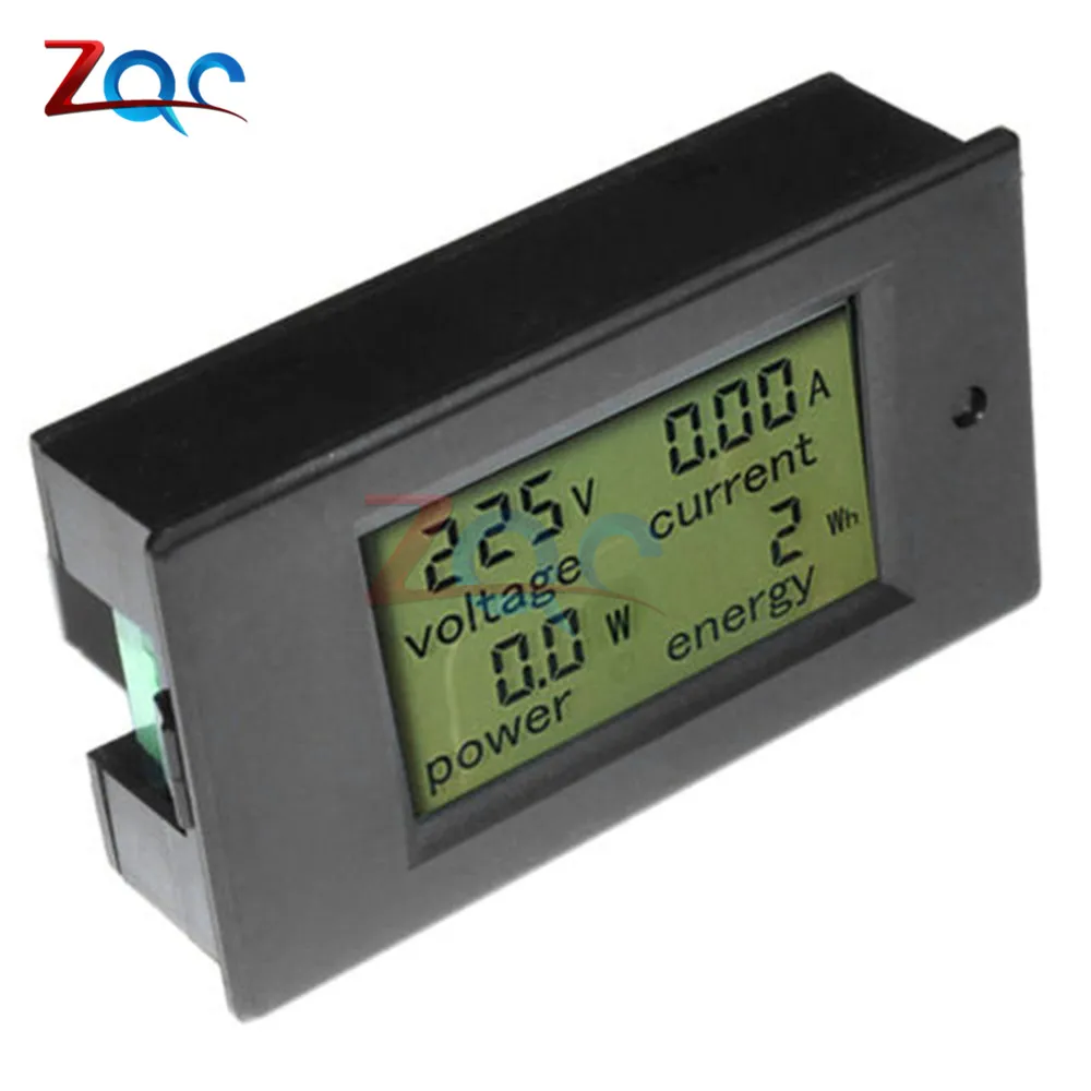 DC 6.5-100V 0-50A Digital LCD Display Voltmeter Ammeter Wattmeter Power Meter with 50A Shunt Voltage Current Power Energy Tester