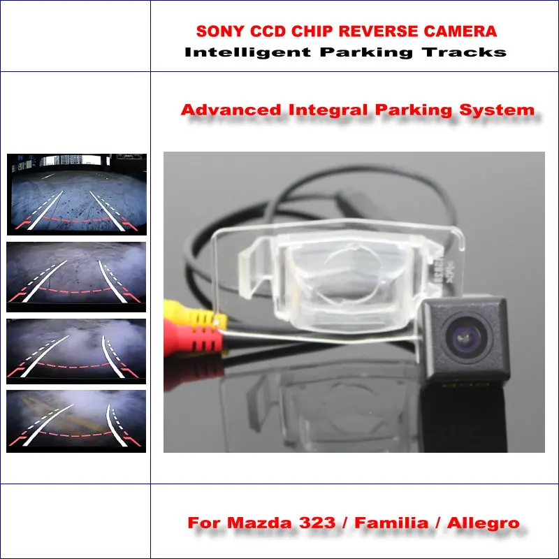 

For Mazda 323/Familia/Allegro 2000-2006 Car Rear Camera Intelligent Parking Tracks Backup Dynamic Guidance Reverse CAM