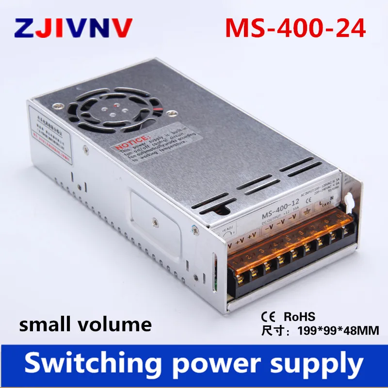 

high quality 400W 24V 16A single output Mini size Switching Power Supply small volume AC-DC smps MS-400-24