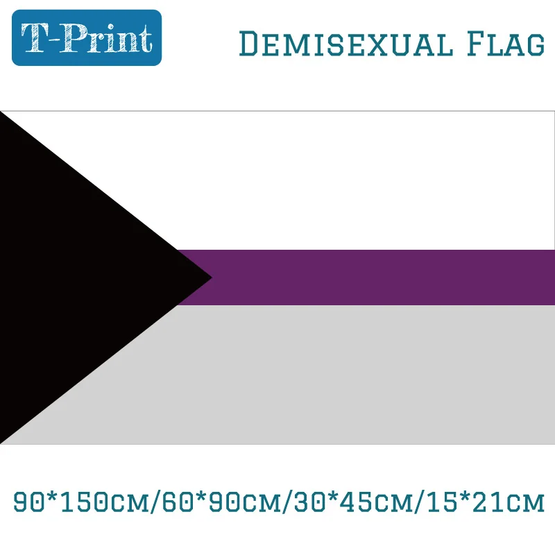 Proposed Separate Demisexual Flag For 90*150cm 60*90cm 40*60cm 15*21cm Hand Flag For Party Event Office