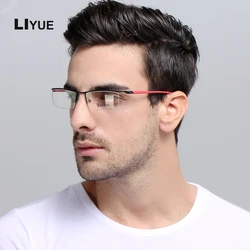Alloy eyeglasses men Prescription myopia eyewear male Spectacle Frames optical Transparent glasses Frame clear lens eye glasses
