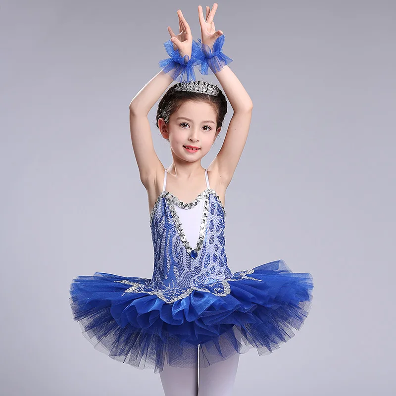 Tutu profissional de bailarina para vesta infantil, fantasia de cisne para vesta infantil, tutu e lantejoulas para dança