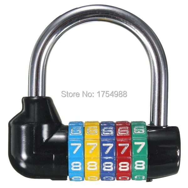 5 Dial Digit Number Combination Travel Security Code Password Lock Padlock 66mm escape room code locks