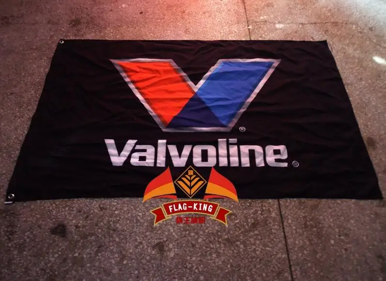 

Valvoline логотип бренд флаг, 100% флаг king полиэстер