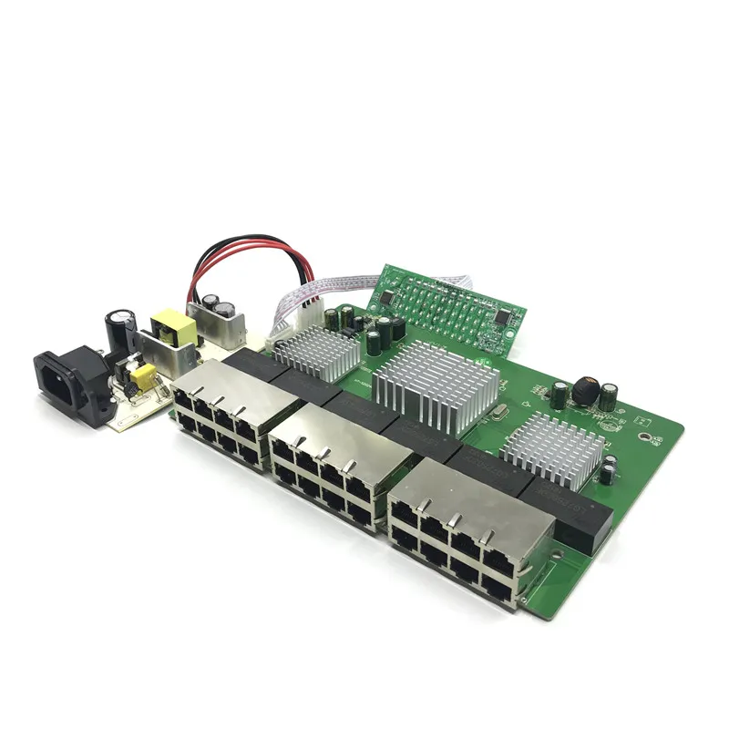 Imagem -03 - Oem Módulo de Interruptor Gigabit com 24 Portas Comutador Ethernet Rj45 10 100 1000mbps Lan 24 Portas Placa-mãe