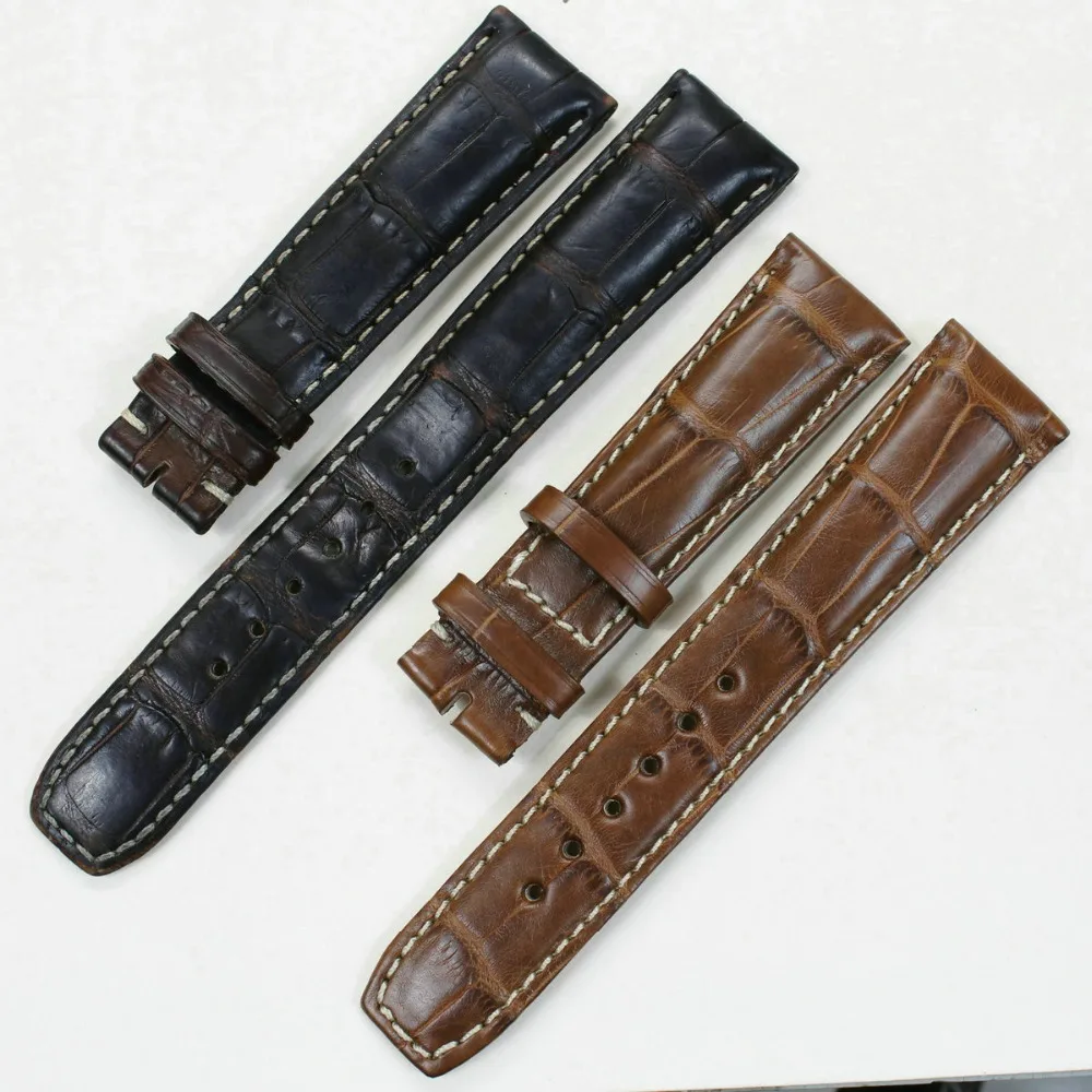 Pesno Customized Alligator Skin Leather Watch Strap As Your Requirement for Width Length Color