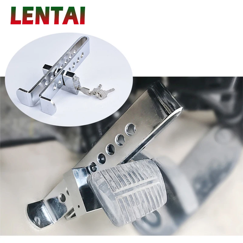 LENTAI For Skoda octavia Citroen c4 Lada granta Cadillac 1Set Car Clutch Brake Lock Safety Lock Tool Stainless Anti-theft Device