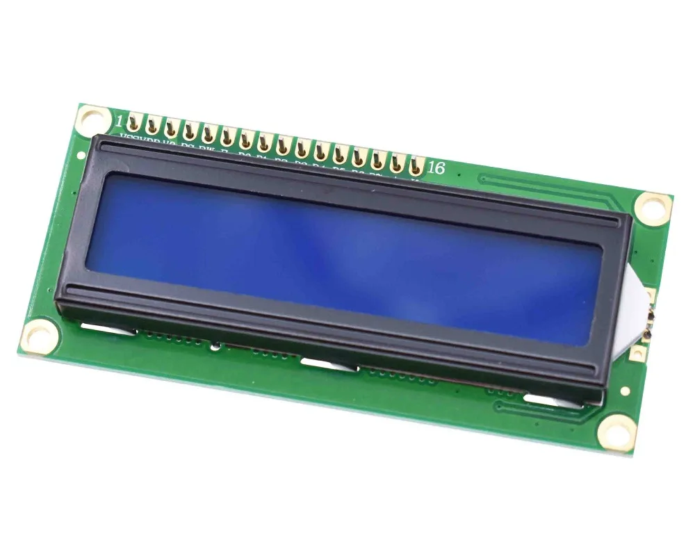 1lot=2pcs 1pcs 1602 16x2 HD44780 Character LCD blue + 1pcs IIC/I2C 1602 Serial Interface Adapter Module