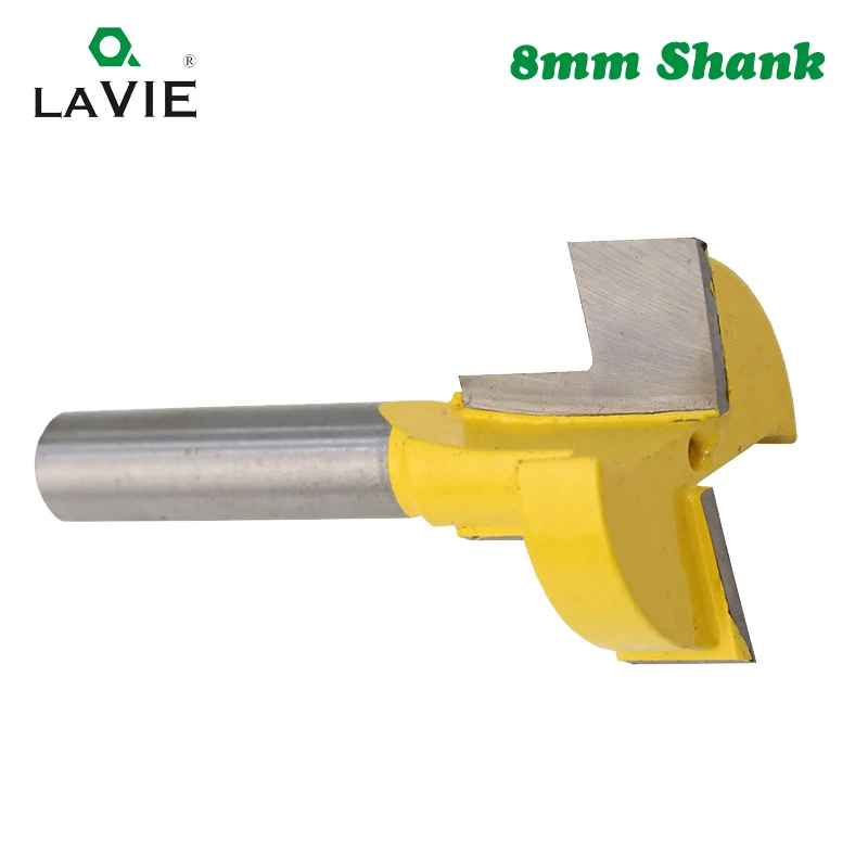 LAVIE 8mm Shank T-Slot Milling Straight Edge Slotting Knife Cutter Router Bits Milling Cutting Handle For Wood working MC02001