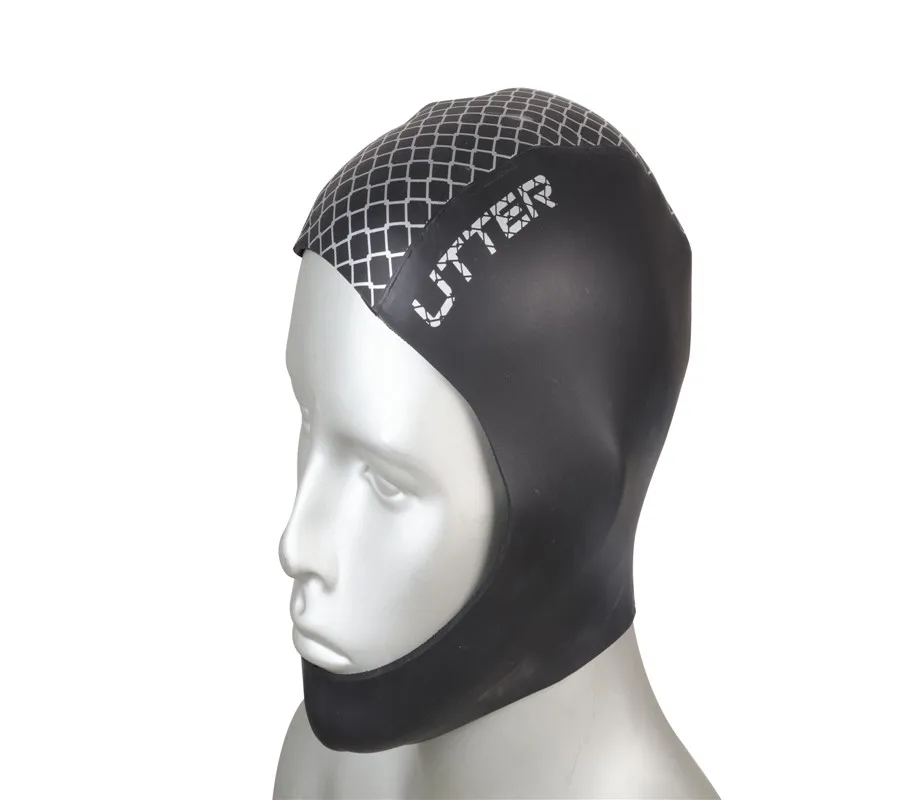 UTTER Men Neoprene Skull Cap Printing Grid Swimming Surfing Hiking Skiing Cycling and Riding Outdoor Accessories