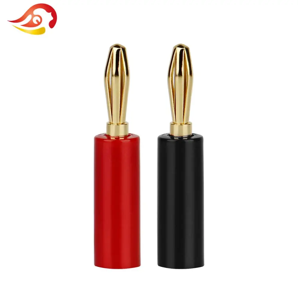 QYFANG Audio Speaker Screw Banana Gold Plated Plugs Solder Line Connector Amplifier Jack 11mm Wire Hole Factory Online Wholesale