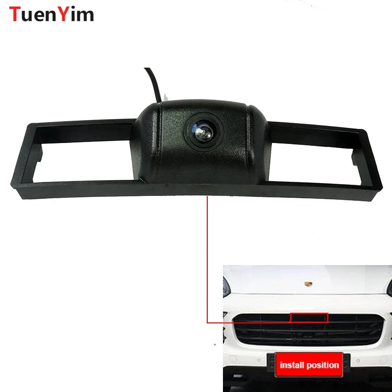 

For Sonyccd Car Front View Camera for Porsche Cayenne 2018 2019 Logo Girlle Positive Waterproof Parking Camera