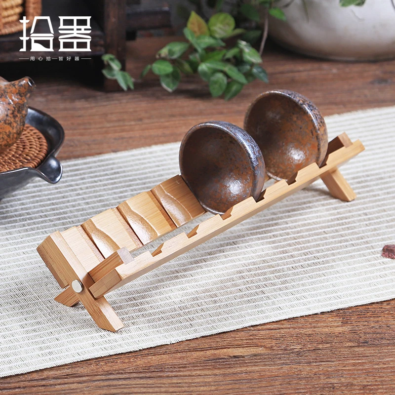 

Handmade Bamboo Tea Tray Tea Table Kung Fu Tea Set Teapot Storage Cup Plate Kitchen Tool Board Home Decorative Accessories Gift