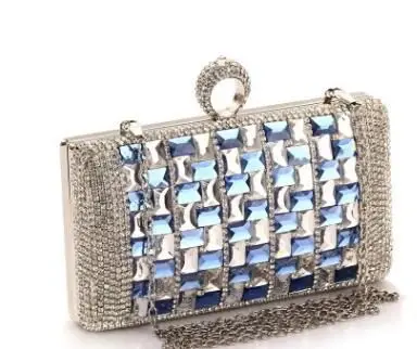 

Crossbody Chain Party Bag Banquet Handbags Crystal Diamond Evening Bag Wallets Rhinestones Clutch Purse Bridal Wedding for Women