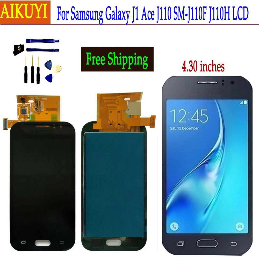 

For Samsung Galaxy J1 Ace J110 SM-J110F J110H J110FM LCD Display+Touch Screen Digitizer assembly can Adjust Brightness LCD