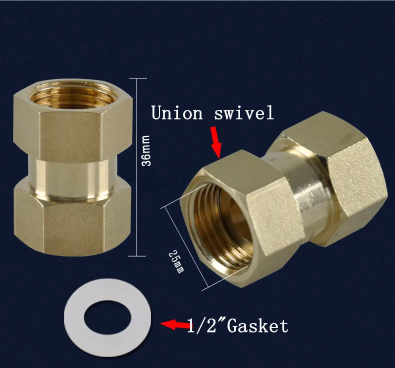 신제품 3/4 "암 x 3/4" 유니온 스위블 암 커플 황동 스레드 파이프 피팅, 고품질