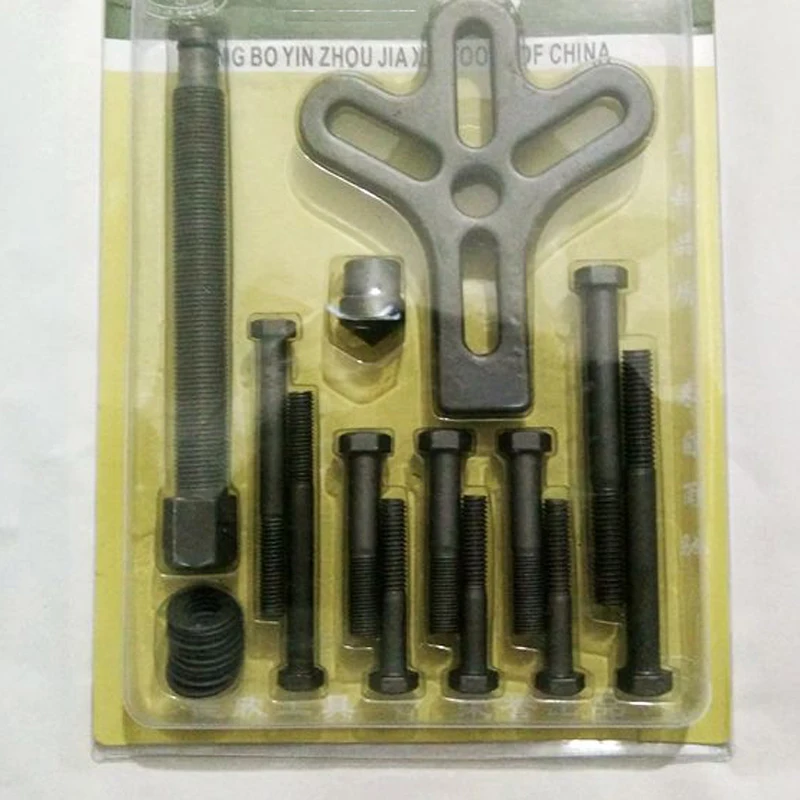 13pc Harmonic Balance Steering Wheel Puller Kit Puleggia di Rimozione Set di Utensili A Mano