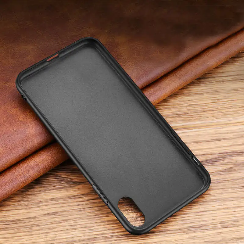 Genuine Leather Case For Iphone 11 12 13 14 15 16 Pro XS Max Case Anti Fall Phone Protector For Iphone X XR 14 15 Plus Cover