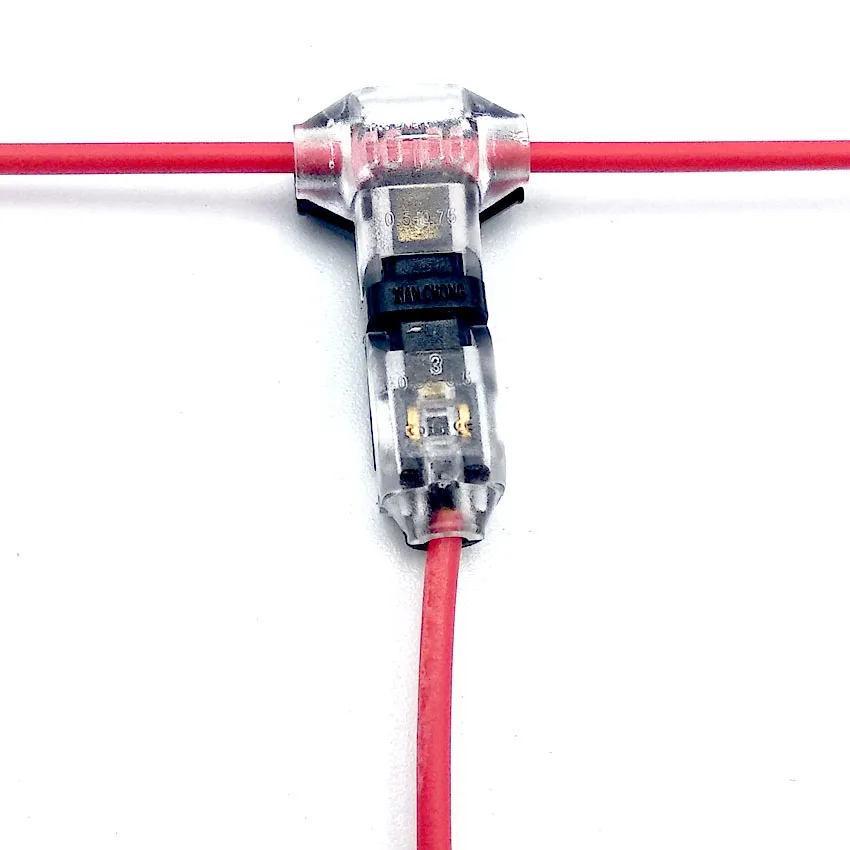 I H T type 1Pin 2Pin DC/AC 300V 10A Wire Connector 18-22AWG no welding scotch lock Quick Connector cable clamp Terminal Block