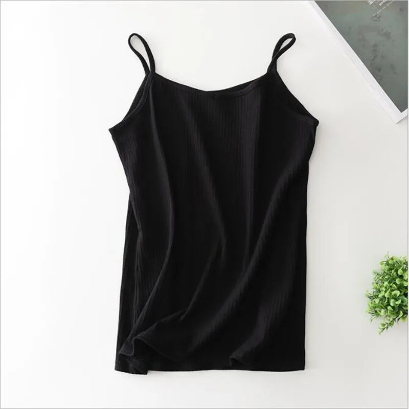 European and American fashionable summer wind female pure cotton thread v-neck condole belt vest with casual wear.