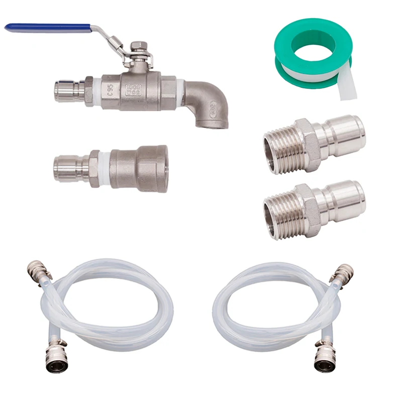 Transfer Pump Quick Connect Kit March 809 Pump Homebrew Pump Accessories Food Grade Silicone and Stainless Steel 304