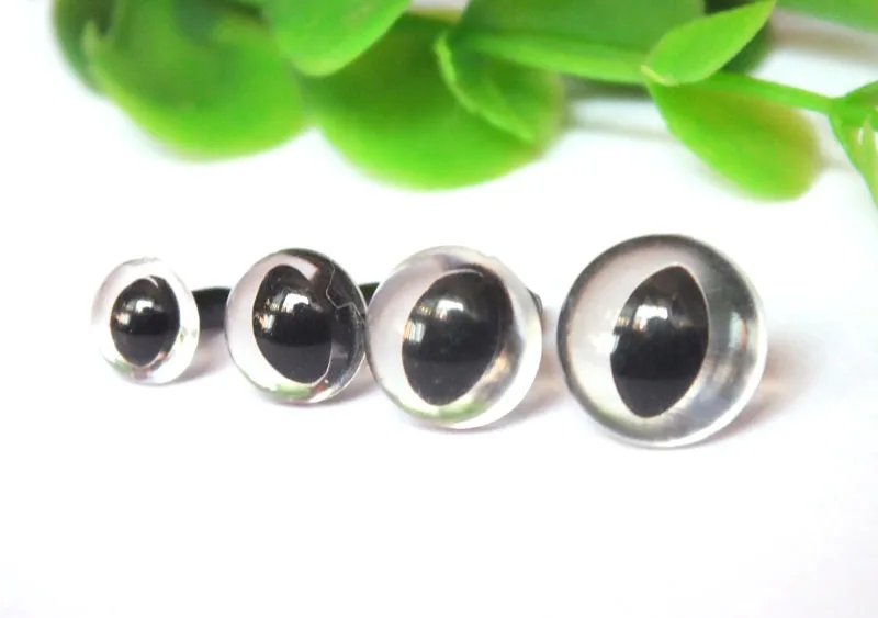 Wholesale Clear Animal Eyes For Doll 80pcs 7.5-12mm Cat Eyes For Toys