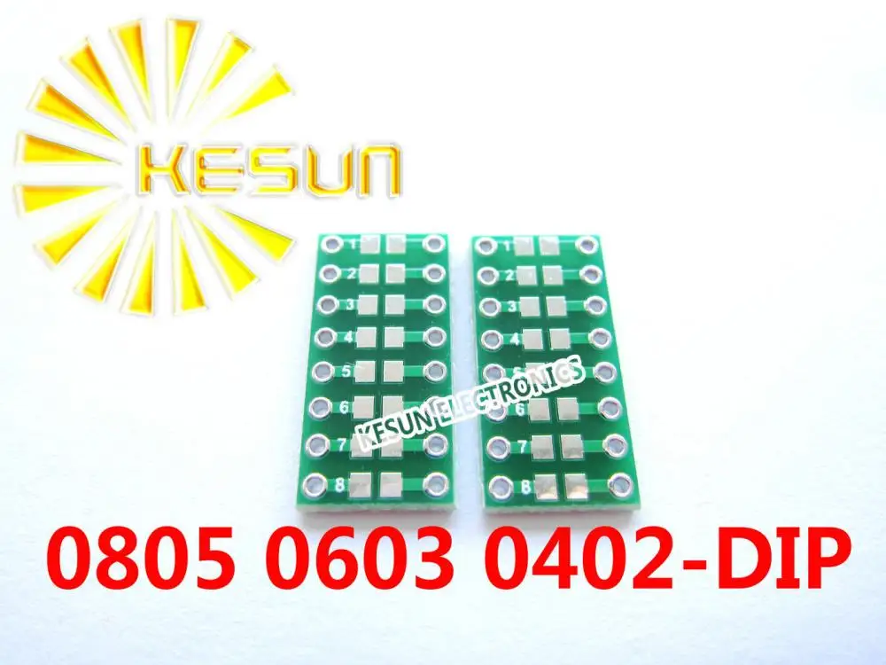 100 pièces 0805 0603 0402 SMT tour DIP puzzles iteur Résistance LED IC adaptateur Prise/Adaptateur plaque PCB