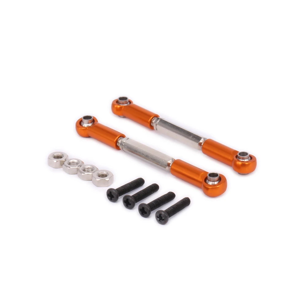 RCAWD 2PCS Steering Tie Rod Servo Turnbuckle Link For Rc Hobby Model Car 1-12 Wltoys 12428 12423 0019 FY03 Off-Road Hopup Parts