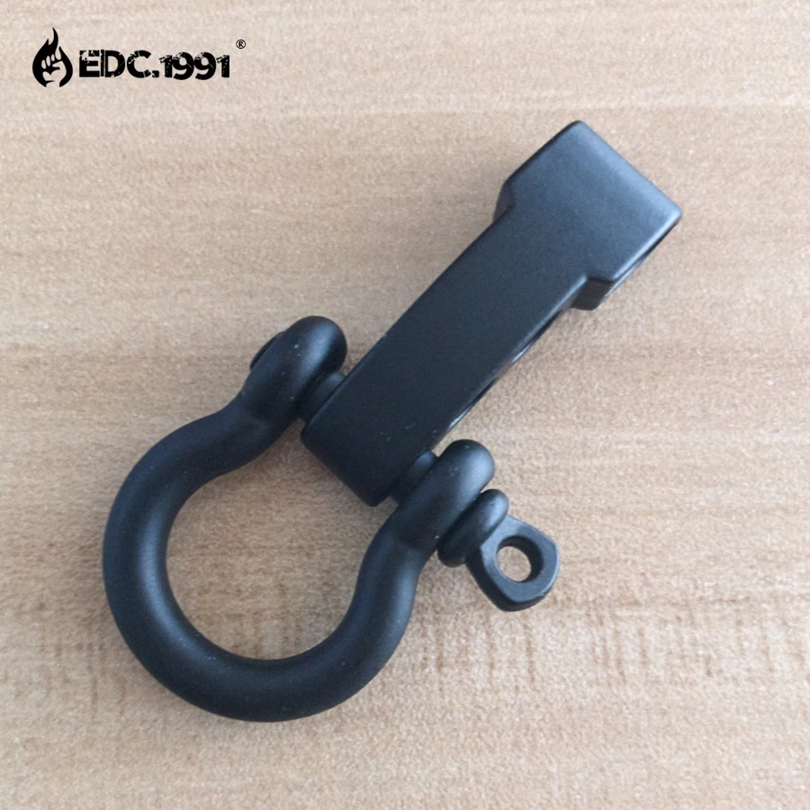 10 PCS Scrub O Shape Alloy Adjustable Anchor Shackle Emergency Rope Survival Paracord Bracelet Buckle for Outdoor Camping tools