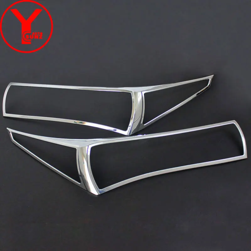 headlight covers For toyota corolla altis E170 2014 2015 2016 chrome lamp head light cover trim car parts ABS accessories YCSUNZ