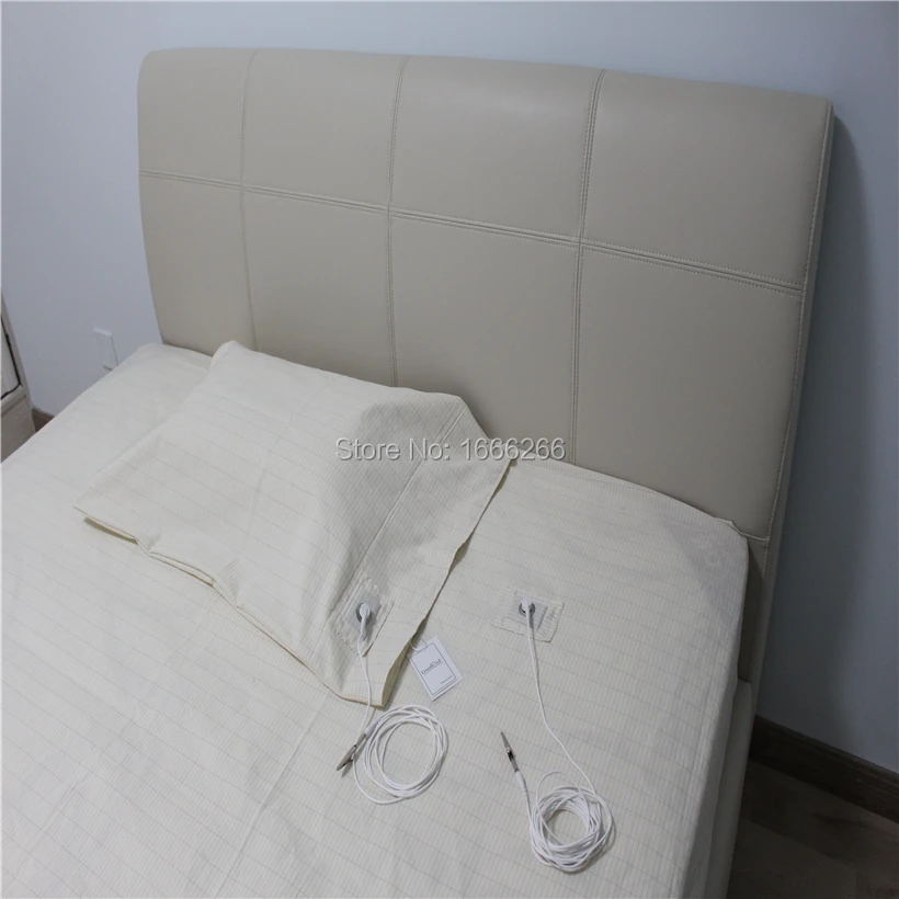 Individually packed Conductive Earth Queen Size Bed Sheet Fitted with  4 meters cable