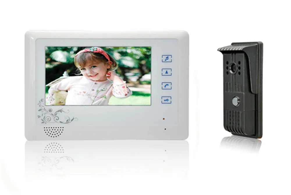 7 inch TFT Monitor 600TVL Camera Intercom  Video Door Phone