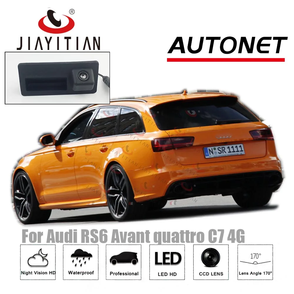 JIAYITIAN Trunk Handle Camera For For Audi RS 6 quattro RS6 C7 2013 2014 2015 2016 2017 2018 backup Parking Reverse camera