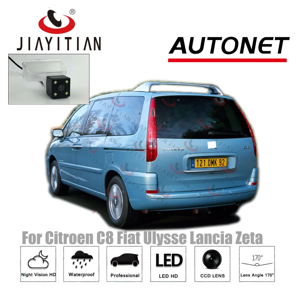 

JIAYITIAN RearView Camera For Citroen C8 for Fiat Ulysse/Lancia Zeta CCD Night Vision Backup License Plate camera Reverse camera