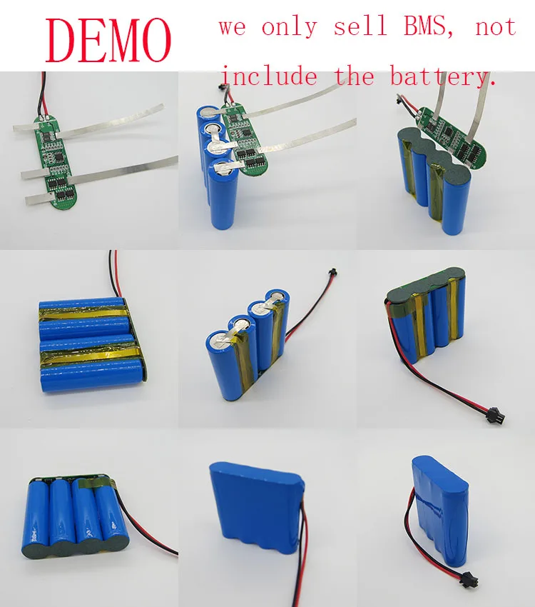 4S 6A  lipo lithium Polymer BMS/PCM/PCB battery protection board for 4 Packs 18650 Li-ion Battery Cell