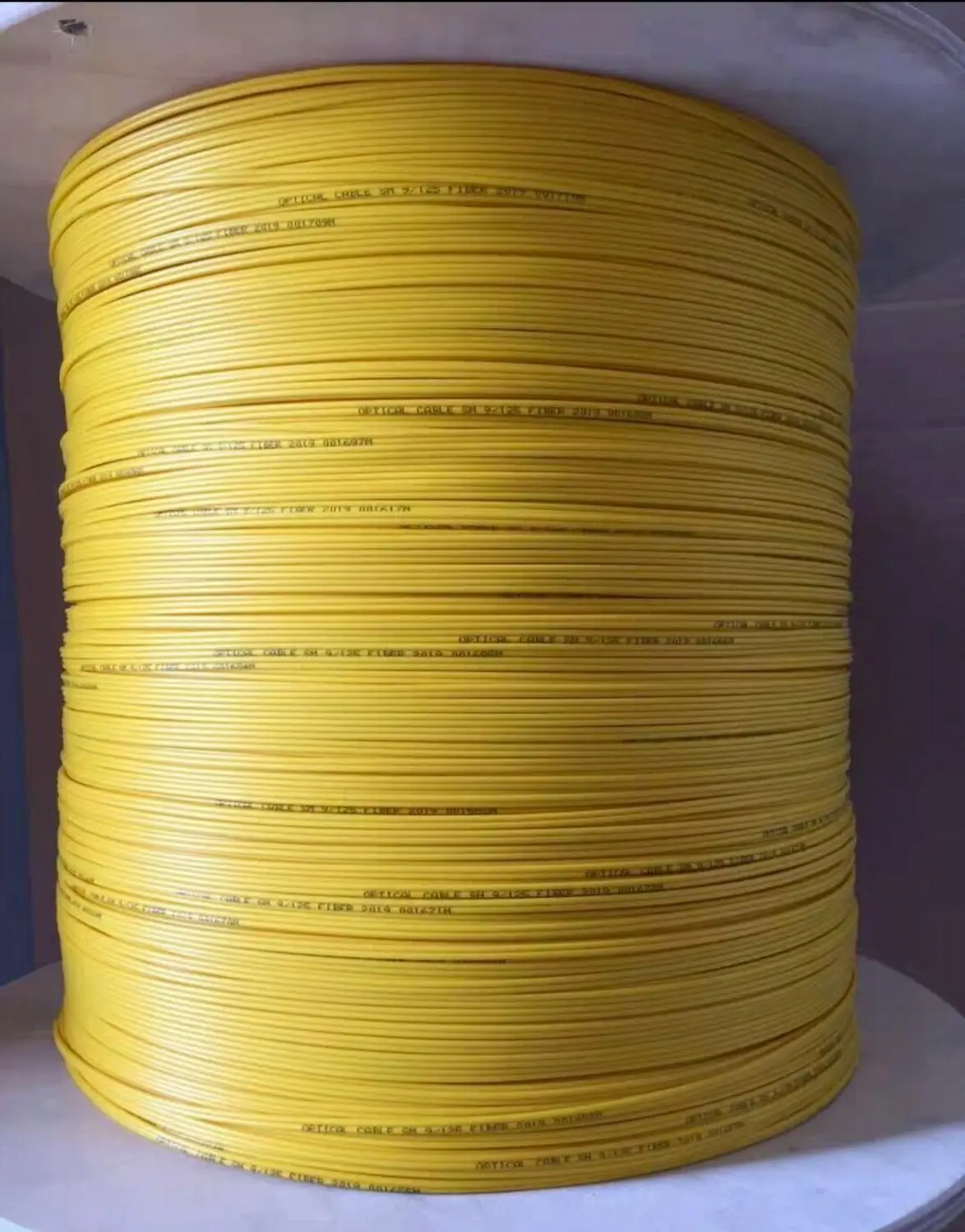 ELINK – câble de fibre optique duplex SM 9/125um, 500m, 2.0mm, jaune, G652D, pour raccordement ftth, 1km/rouleau