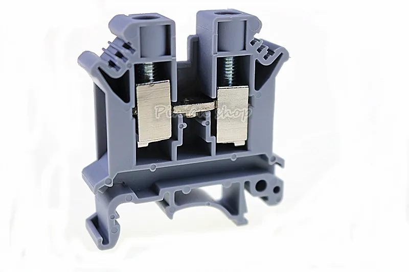 10PCS UK-10N gray DIN rail Wiring board connector terminals copper part  Cable row connection