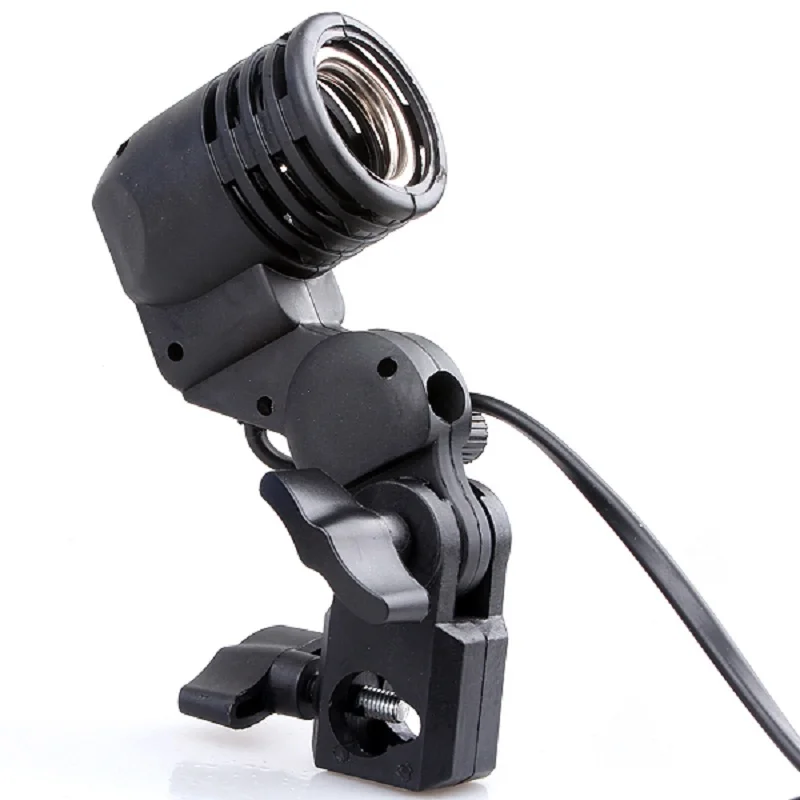 

Photo Video Light Lamp Bulb Holder E27 Socket Slave Flash Swivel Bracket Studio for LED GODOX Strobe S45 S45T SY3000 SY8000