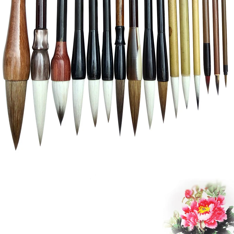 Chinese Traditional Calligraphy Brush Pen Landscape Art Painting Brush Multiple Hair Writing Brushes Set Tinta China Caligrafia