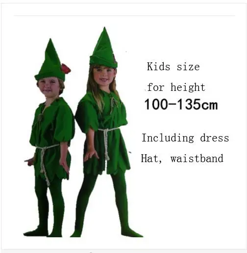 Mới 2017 Peter Pan Trang Phục Hóa Trang Người Lớn Halloween Carvinal Trang Phục Hóa Trang Cho Trẻ Em Nam Nữ Trang Phục Hóa Trang