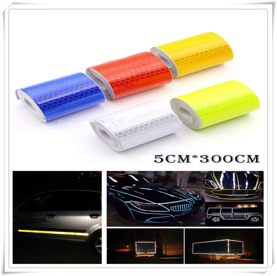 

Car Reflective bike Adhesive Sticker Warning tape Film for Ford C-MAX Flex B-MAX Atlas Territory Formula Vertrek