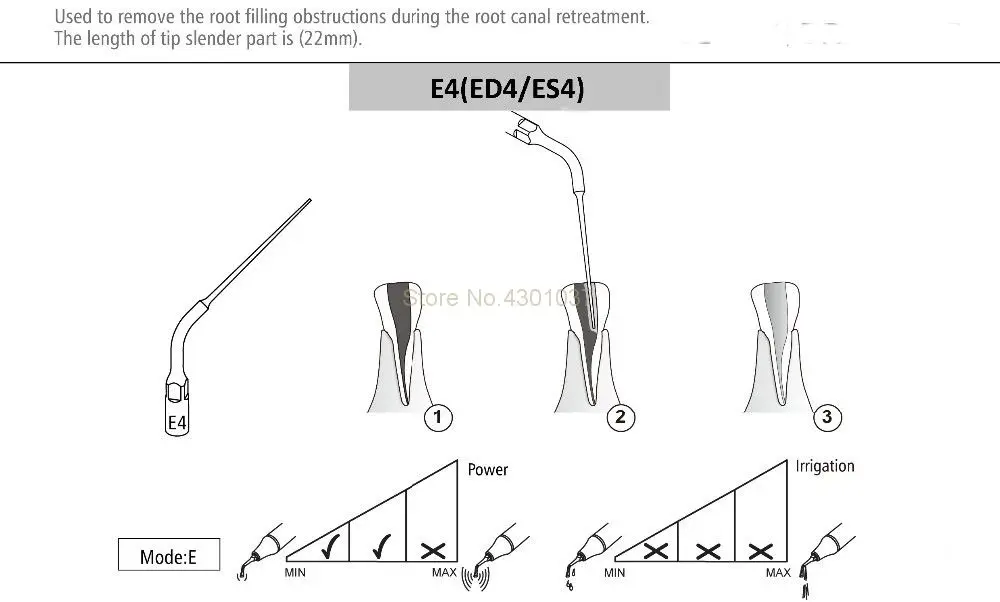 2pcs ED4 Ultrasonic Scaler Scaling Tips fit SATELEC NSK GNATUS DTE HU-FREIDY Handpiece Tip Dental Tools