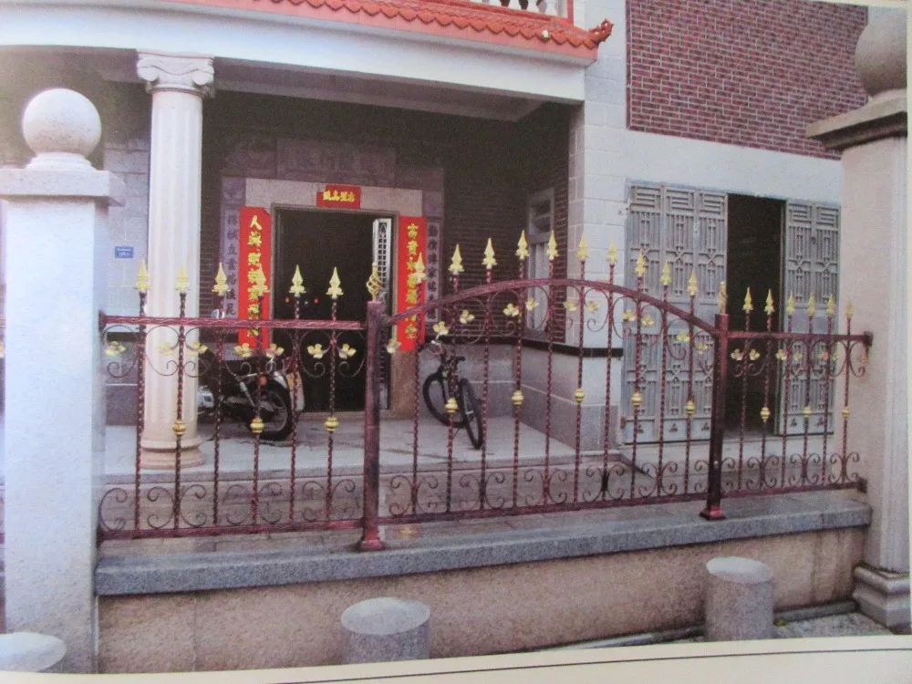 

72 Inch High RPF102 Residential Wrought Iron Fence dcorative wrought iron fence Wrought Iron Fence Installation