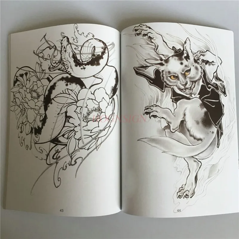 بيع كتاب الوشم ألبوم الرسم الوشم أطلس كتب جديدة النمر فينيكس الطاووس النسر زهرة الذراع الساق الأفعى المطرزة الرسم بيع #2
