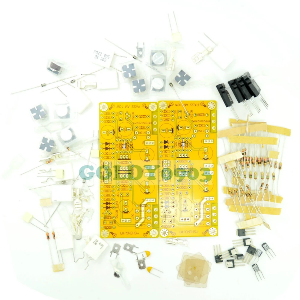 2 шт., одноканальная Плата усилителя YS PASS AM, 10 Вт, несимметричный вход со сбалансированными входными усилителями