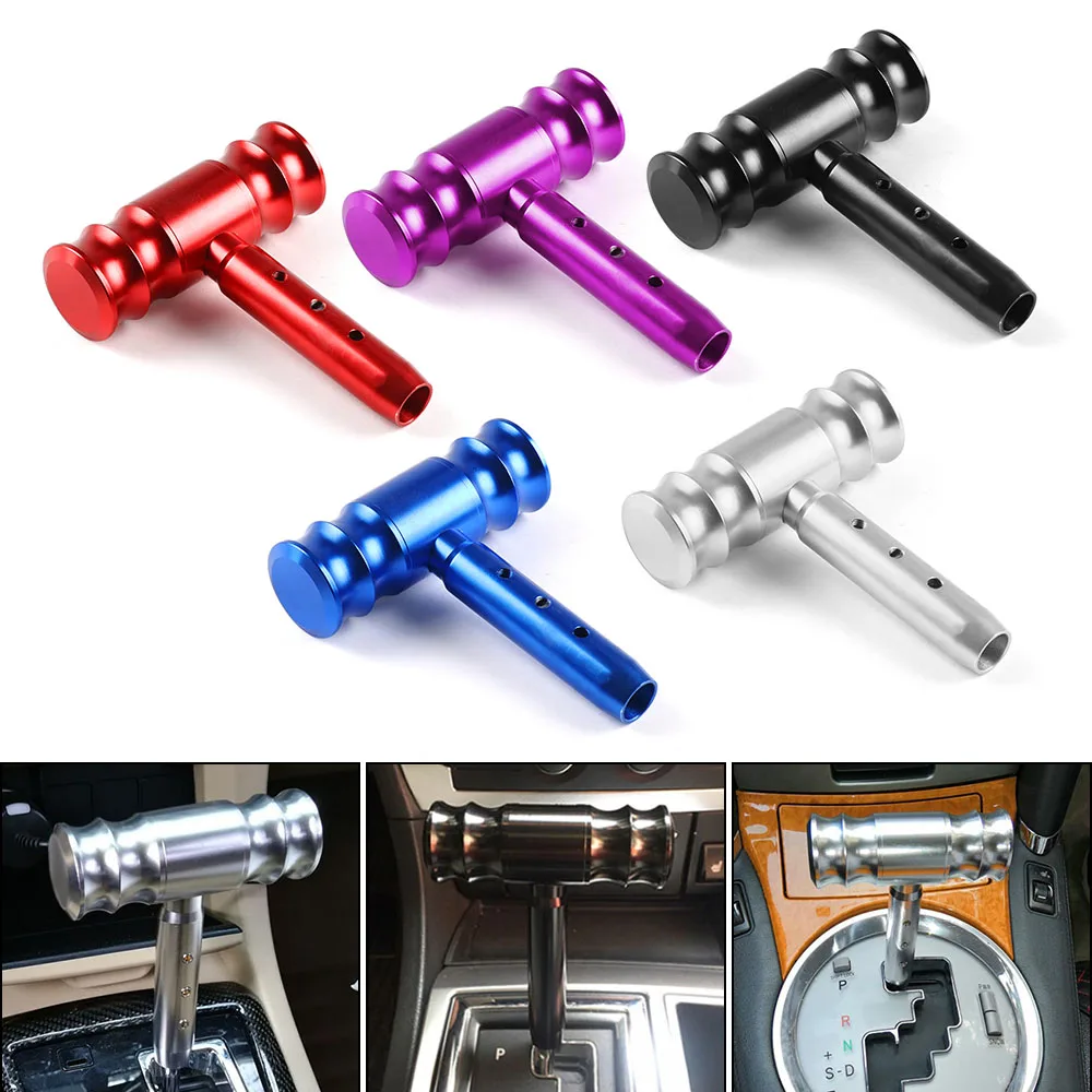 12 mm Screw Universal Aluminum Car Manual Racing Flight Control Rod Aircraft Joystick Gear Shift Knob Head Handle Throw Shifter