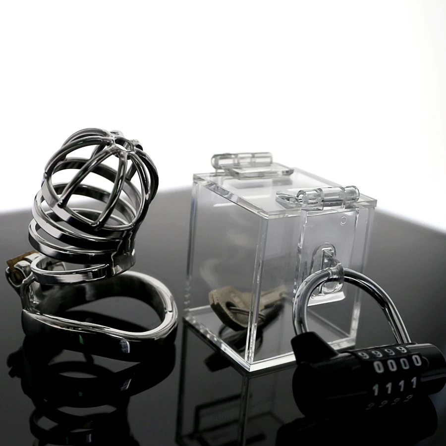 The Chastity Key Safe  key holder keyholder THE CHASTITY KEY SAFE Chastity Game with  Acrylic sexy box sexy toy 2019 image 2